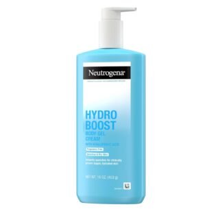 Neutrogena Hydro Boost Body Moisturizing Gel Cream with Hyaluronic Acid, Non-Greasy & Fast Absorbing, Lightweight Hydrating Body Lotion for Normal to Dry Skin, Fragrance-Free,...