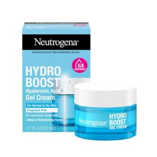 Neutrogena Hydro Boost Gel Cream with Hyaluronic Acid, Lightweight Facial Moisturizer for Normal to Dry Skin, Hydrating & Non-Comedogenic Face Cream for Dewy, Plump Skin,...