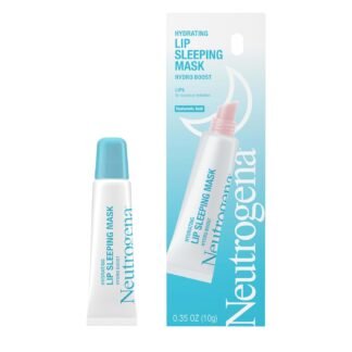 Neutrogena Hydro Boost Hydrating Lip Sleeping Mask with Hyaluronic Acid, Clear Overnight and Daily Moisturizing Treatment for Very Dry Lips, Fragrance Free Squeeze Tube Lip...