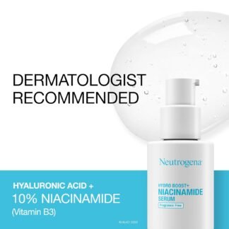 Neutrogena Hydro Boost + Niacinamide Serum for Face with Hyaluronic Acid & Vitamin B3, Multi-Action Face Serum to Hydrate & Improve Skin Complexion & Refine Look of Pores,...