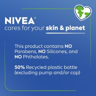 NIVEA Skin Firming Melanin Beauty & Hydration Body Lotion with Q10 and Argan Oil, Firmer Skin in as Little As Seven Days, 16.9 Fl Oz Pump Bottle
