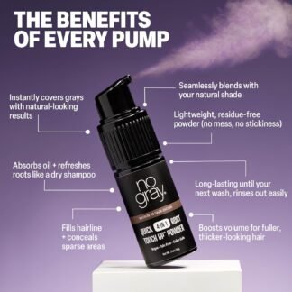 No Gray Quick 4-IN-1 Root Touch Up Powder Medium to Dark Brown