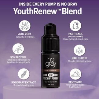 No Gray Quick 4-IN-1 Root Touch Up Powder Medium to Dark Brown