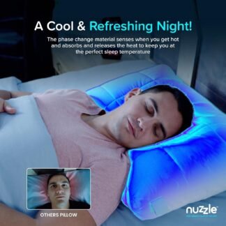 Nuzzle Cooling Adjustable Pillow for Side Sleepers, Luxury Standard Size Bed Pillow Hotel Collection - Best Adjust Height Soft Firm Pillow for Back, Stomach or Side Sleepers -...