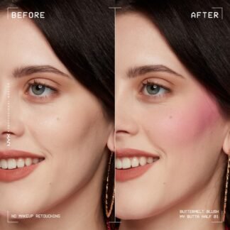 NYX PROFESSIONAL MAKEUP Buttermelt Powder Blush, Fade and Transfer-Resistant Blush, Up to 12HR Make Up Wear, Vegan Formula - My Butta Half