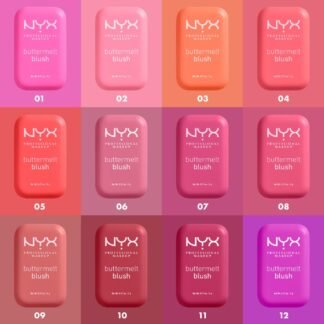 NYX PROFESSIONAL MAKEUP Buttermelt Powder Blush, Fade and Transfer-Resistant Blush, Up to 12HR Make Up Wear, Vegan Formula - My Butta Half