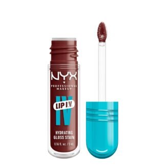 NYX PROFESSIONAL MAKEUP Lip IV Hydrating Glossy Lip Stain with 12HR Hydration - Drippin In Rose (Pink)