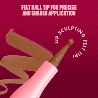 NYX PROFESSIONAL MAKEUP Lip Lingerie Liner Stain, Seamless Make Up with All-Day Color, Waterproof Lip Stain Finish - Steamy Spice (Warm Brown)