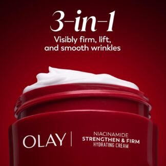 Olay Regenerist Radiance Niacinamide Face Moisturizer: Strong & Firm Cream for Women - Anti-Aging, Anti-Wrinkle, Hydrating & Skin Firming - 2 Oz
