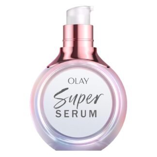 Olay Super Serum Trial Size - Niacinamide, Vitamin C & E, Collagen Peptide, AHA - 5-in-1 Skin Care Benefits - Healthy Glow, Brightening, Hydrating, Smoothing, Firming, Evens...