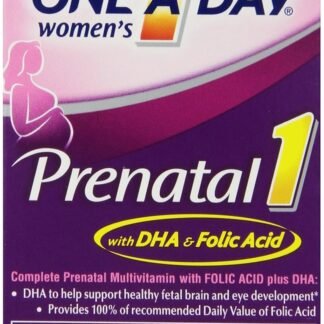 One A Day Women's Prenatal 1 Multivitamin, Supplement for Before, During, and Post Pregnancy, including Vitamins A, C, D, E, B6, B12, and Omega-3 DHA, 30 Count