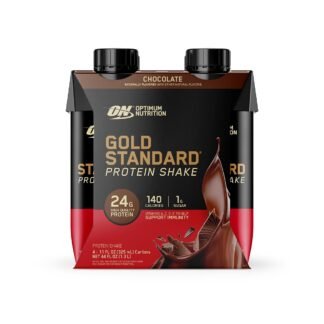 Optimum Nutrition Gold Standard Protein Shake, 24g Protein, Ready to Drink Protein Drinks, Chocolate, 11 Fl Oz, 12 Count (Pack of 1) (Packaging May Vary)