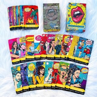 Oracle Cards Deck 54 Cards for Beginners, Sassy Relationship and Self Worth Oracle Cards with Blunt Messages, Healing Humor Oracle Deck for Clarity, Boundaries, Self Love and...