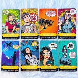 Oracle Cards Deck 54 Cards for Beginners, Sassy Relationship and Self Worth Oracle Cards with Blunt Messages, Healing Humor Oracle Deck for Clarity, Boundaries, Self Love and...