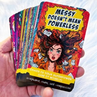 Oracle Cards Deck 54 Cards for Beginners, Sassy Relationship and Self Worth Oracle Cards with Blunt Messages, Healing Humor Oracle Deck for Clarity, Boundaries, Self Love and...
