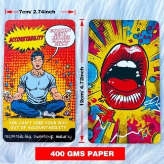 Oracle Cards Deck 54 Cards for Beginners, Sassy Relationship and Self Worth Oracle Cards with Blunt Messages, Healing Humor Oracle Deck for Clarity, Boundaries, Self Love and...