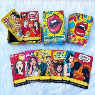 Oracle Cards Deck 54 Cards for Beginners, Sassy Relationship and Self Worth Oracle Cards with Blunt Messages, Healing Humor Oracle Deck for Clarity, Boundaries, Self Love and...