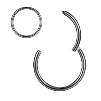 ORANGELOVE Hypoallergenic Nose Rings 20G 18G 16G 14G 12G 10G 8G 316l Surgical Steel Septum Jewelry Hinged Segment Ring Body Piercing Nose Hoop Lip Rings Nose Helix Cartilage...