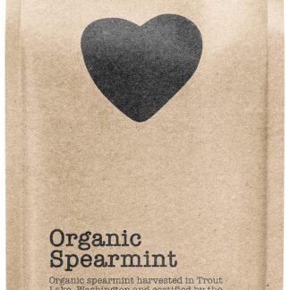 Organic Spearmint, 100+ Servings, Eco-Conscious Zip Pouch, Caffeine Free, Pure Loose Leaf Tea Grown in America, 14 Ounce (Large)