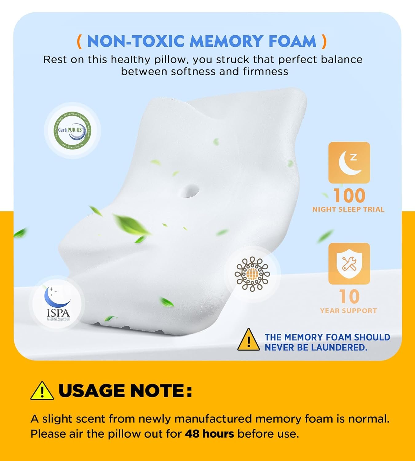 Osteo Cervical Pillow for Neck Pain Relief Hollow Design Odorless Memory Foam Pillows with Cooling Case Adjustable Orthopedic Bed Pillow for Sleeping Support for Side Back - lunas-mystic-emporium.com Osteo Cervical Pillow for Neck Pain Relief, Hollow Design Odorless Memory Foam Pillows with Cooling Case, Adjustable Orthopedic Bed Pillow for Sleeping, Support for Side Back...