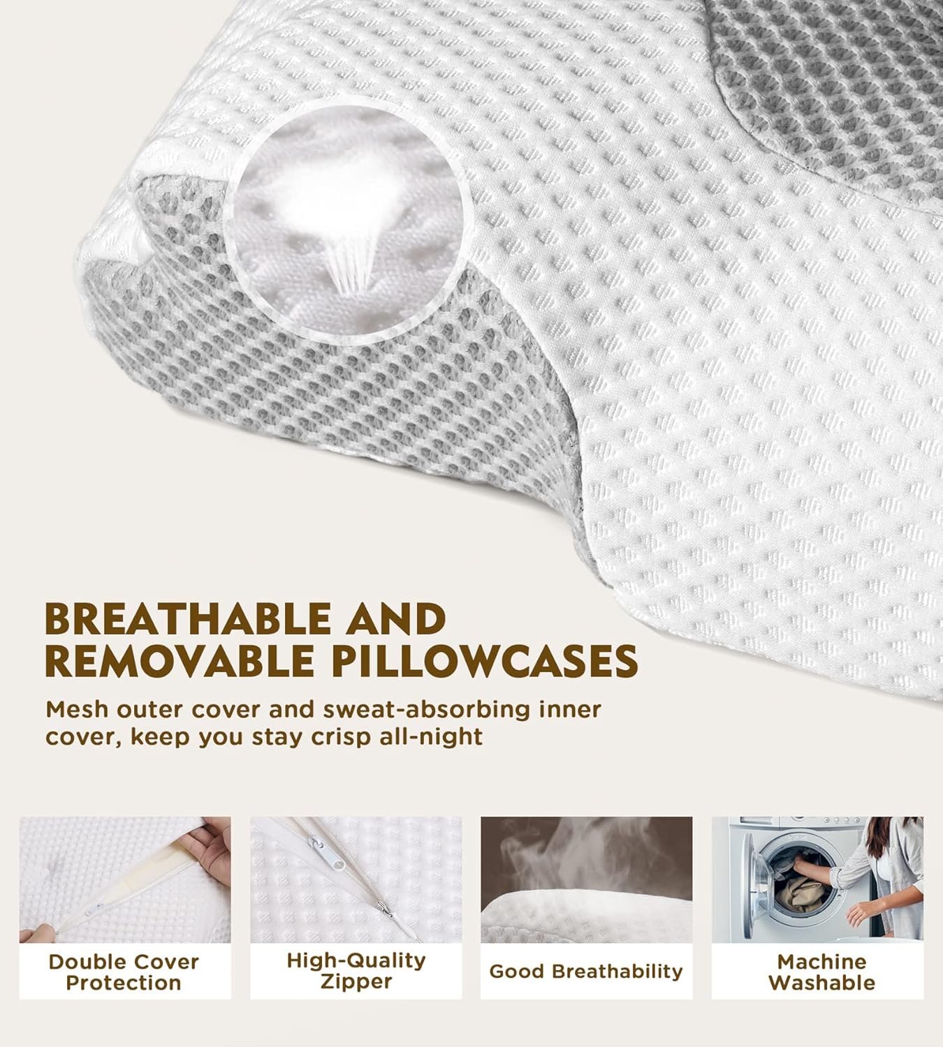 Osteo Cervical Pillow for Neck Pain Relief Hollow Design Odorless Memory Foam Pillows with Cooling Case Adjustable Orthopedic Bed Pillow for Sleeping Support for Side Back - lunas-mystic-emporium.com Osteo Cervical Pillow for Neck Pain Relief, Hollow Design Odorless Memory Foam Pillows with Cooling Case, Adjustable Orthopedic Bed Pillow for Sleeping, Support for Side Back...