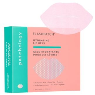 Patchology FlashPatch Hydrating Lip Mask Gels with Hyaluronic Acid, Green Tea & Peptides – Ultra Moisturizing Lip Treatment & Lip Patches for Dry Lips – Hydration & Repair – Day...