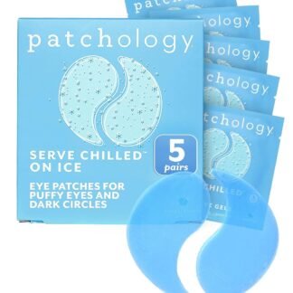 Patchology Iced Cooling Under Eye Mask Patches with Peptides, Cloudberry Oil & Bakuchiol – Firming & Soothing Eye Gels to Reduce Fine Lines and Under Eye Bags – Hydrating Under...
