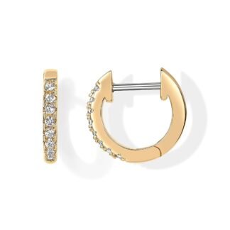 PAVOI 14K Gold Plated Cubic Zirconia Cuff Earrings Huggie Stud