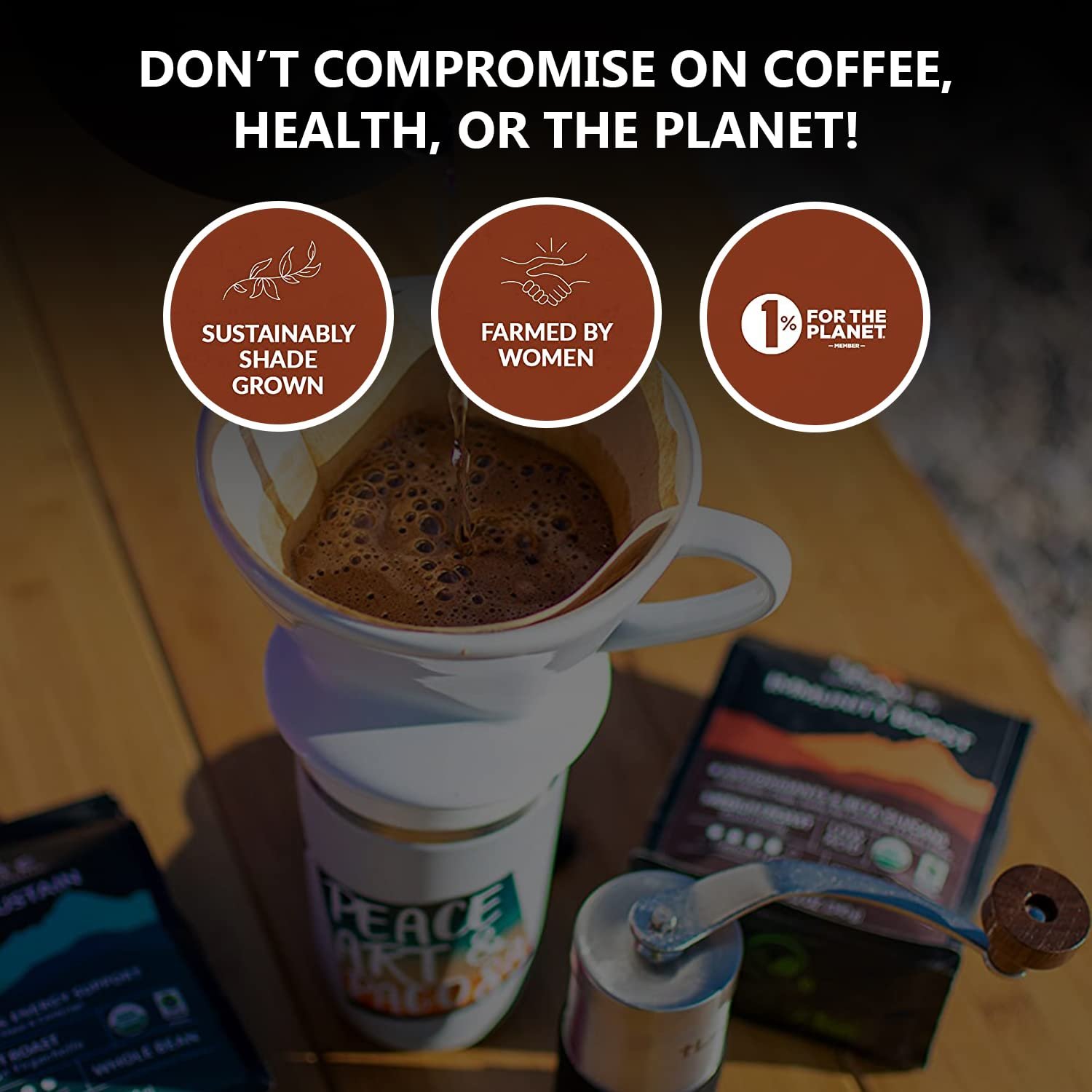 Peak State Coffee with Functional Mushrooms Low Acid Whole Bean FOCUS BOOST IMMUNITY DESTRESS Immunity Boost - lunas-mystic-emporium.com Peak State Coffee with Functional Mushrooms, Low Acid, Whole Bean (FOCUS, BOOST IMMUNITY, & DESTRESS) (Immunity Boost)