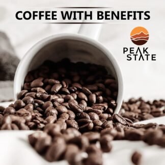 Peak State Coffee with Functional Mushrooms Low Acid Whole Bean FOCUS BOOST IMMUNITY DESTRESS Immunity Boost - lunas-mystic-emporium.com Peak State Coffee with Functional Mushrooms, Low Acid, Whole Bean (FOCUS, BOOST IMMUNITY, & DESTRESS) (Immunity Boost)