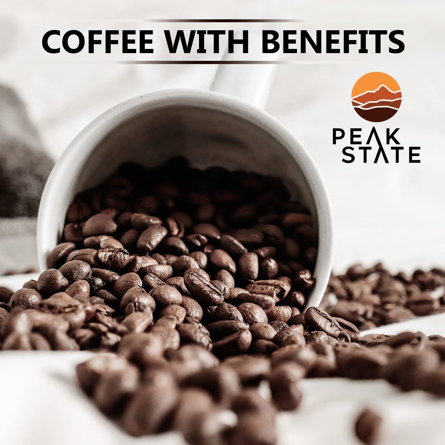 Peak State Coffee with Functional Mushrooms Low Acid Whole Bean FOCUS BOOST IMMUNITY DESTRESS Immunity Boost - lunas-mystic-emporium.com Peak State Coffee with Functional Mushrooms, Low Acid, Whole Bean (FOCUS, BOOST IMMUNITY, & DESTRESS) (Immunity Boost)
