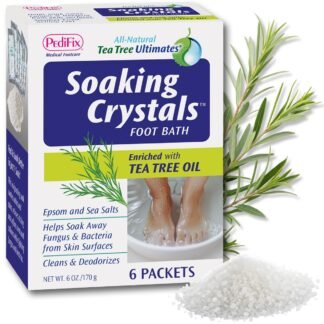 PediFix Soaking Crystals Foot Bath 6 Packets Therapeutic Foot Soak with Tea Tree Oil Epsom Salt for Sore Tired Achy Feet - lunas-mystic-emporium.com PediFix Soaking Crystals Foot Bath – 6 Packets – Therapeutic Foot Soak with Tea Tree Oil & Epsom Salt for Sore, Tired, Achy Feet