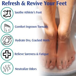 PediFix Soaking Crystals Foot Bath 6 Packets Therapeutic Foot Soak with Tea Tree Oil Epsom Salt for Sore Tired Achy Feet - lunas-mystic-emporium.com PediFix Soaking Crystals Foot Bath – 6 Packets – Therapeutic Foot Soak with Tea Tree Oil & Epsom Salt for Sore, Tired, Achy Feet