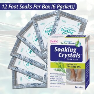 PediFix Soaking Crystals Foot Bath 6 Packets Therapeutic Foot Soak with Tea Tree Oil Epsom Salt for Sore Tired Achy Feet - lunas-mystic-emporium.com PediFix Soaking Crystals Foot Bath – 6 Packets – Therapeutic Foot Soak with Tea Tree Oil & Epsom Salt for Sore, Tired, Achy Feet