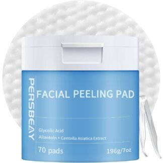 Persbeay Glycolic Acid Pads, Exfoliating Toner Pads for Facial Radiance, Dual Action Gentle Face Pad for Deep Cleaning Effect |Peels & Daily Skin Renewal |Salicylic Acid &...
