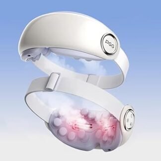 PGG Luxury Eye Massager with Steam & Heat - Bluetooth Music, 14 Massage Heads,Four Massage Modes for Dry Eyes,Dark Circles,Relax,Puffiness,SPA,Migraine Relief, Reduce Stye Eye,...