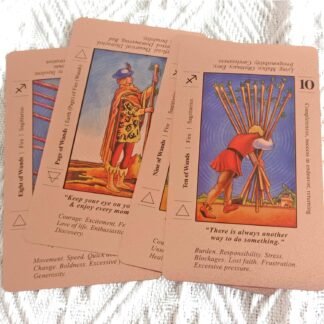 Pink Tarot Cards Deck with Guide Book, Beginners Tarot Cards with Meanings on Them, Fortune Telling Cards, Divination Tools for All Skill Levels (Rose Pink)