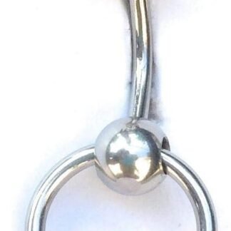 PODOL STAR Love Stone Rose Quartz Stone VCH Piercing Barbell.