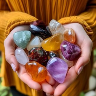 Polished Howlite Crystal Stones - 2 Pcs of 1.2" Worry Stone for Anxiety, Pocket Palm Stone Super Large Handpicked Natural Tumbled Gemstones for Meditation, Reiki, Chakra...