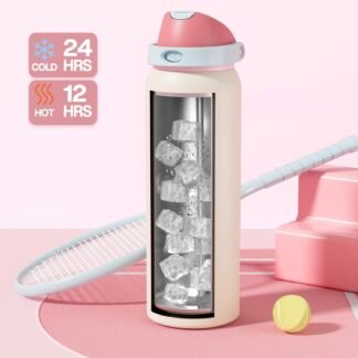 POWCAN 40 oz Large Water Bottle with Handle for Sports: Quick Open Straw and Spout Lid, Leakproof, Carry Handle, Vacuum Insulated Flask with straw for Hiking, Outdoors, Workout,...