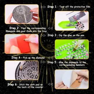 Praise V Do 8Pcs Diamond Painting Coasters Kit with Holder Cork Base DIY Tarot Coasters Diamond Painting Kit for Beginners Adults DIY Diamond Art Craft for Housewarming - lunas-mystic-emporium.com Praise V Do 8Pcs Diamond Painting Coasters Kit with Holder Cork Base, DIY Tarot Coasters Diamond Painting Kit for Beginners, Adults DIY Diamond Art Craft for Housewarming...