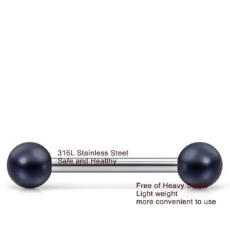 Prjndjw 8-12Pairs 14G 16G Nipple Rings Surgical Steel Tongue Rings Barbell Nipplering Diamond CZ Body Piercing Jewelry Retainer for Women Men 14mm Length Size