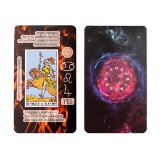 Prophet Tarot Cards with Meanings on Them, Learning Tarot Cards Set for Beginner, Deck Fortune Telling Game, Keywords, Chakra, Planet, Zodiac, Element, Yes or No, Affirmations