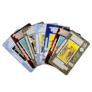 Prophet Tarot Cards with Meanings on Them, Learning Tarot Cards Set for Beginner, Deck Fortune Telling Game, Keywords, Chakra, Planet, Zodiac, Element, Yes or No, Affirmations