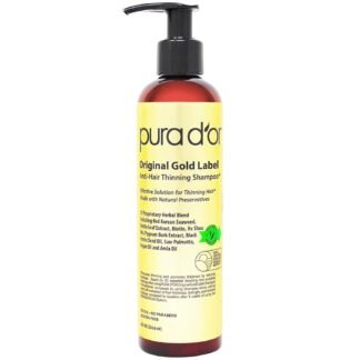 PURA D'OR Original Gold Label Anti-Thinning Shampoo – CLINICALLY TESTED Botanical Formula – Biotin & Argan Oil – Sulfate-Free Strengthening & Volumizing for Fuller-Looking Hair,...