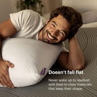 Purple Harmony Pillow - King Medium, Greatest Pillow Ever Invented, 360º Hex Grid & Talalay Latex Core - No Pressure Support, Stays Cool, Luxurious Comfort