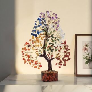 PYOR 7 Chakra Tree of Life Crystal Tree - Seven Chakra Healing Crystals & Stones for Chakra Balancing | Meditation | Reiki | Yoga Decor | Spiritual Gift | Gift for Woman