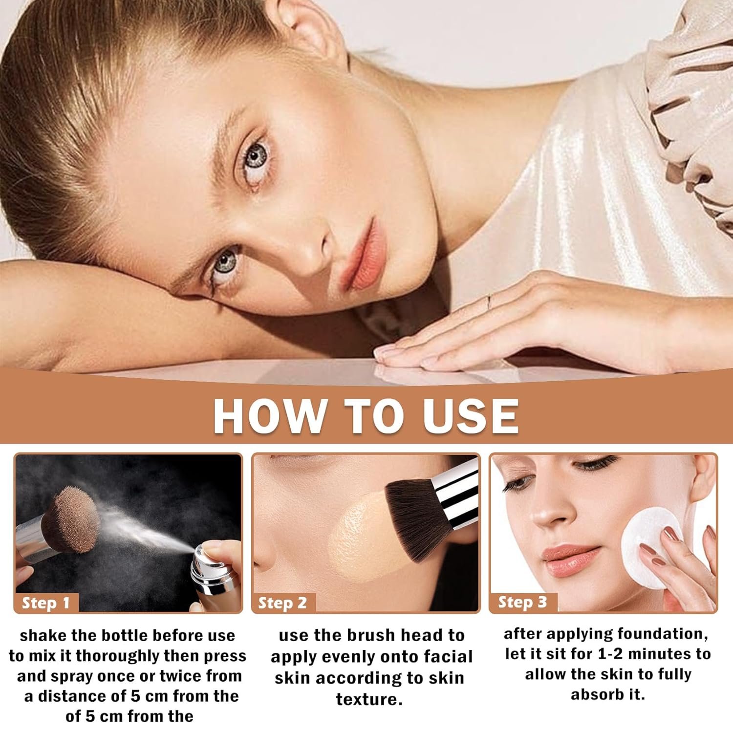 QIUFSSE Air Brush Makeup FoundationFlawless Airbrush Foundation for Older WomenTeenagersMiddle-aged and Mature SkinLightweight MoisturizingBuildable Coverage for Smooth - lunas-mystic-emporium.com QIUFSSE Air Brush Makeup Foundation,Flawless Airbrush Foundation for Older Women,Teenagers,Middle-aged and Mature Skin,Lightweight Moisturizing,Buildable Coverage for Smooth...