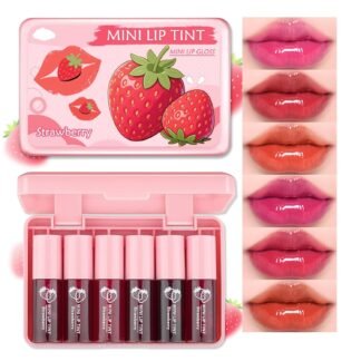 QIUFSSE Lip Tint Stain,6 Colors Lip Stain Long Lasting Waterproof,Multi-use Lip and Cheek Stain,Mini Lipstain Liquid Lipstick,Lightweight tinta para labios,Moisturizing Red Lip...