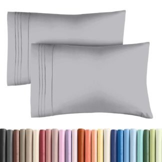 Queen Pillow Cases Set of 2 - Ultra Soft Hotel Quality Pillowcase Covers - Comfy, Cozy & Wrinkle Free - Shrink, Stain & Fade Resistant - Machine Washable Pillow Protectors - 2...